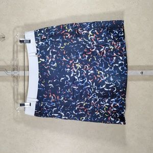 02540 Golfino navy with fish print golf skort S